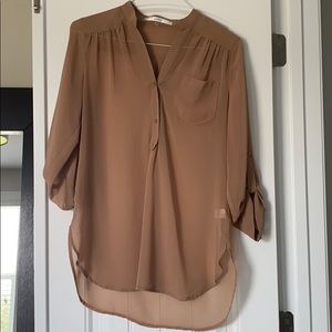 Tan fun 2 fun blouse
